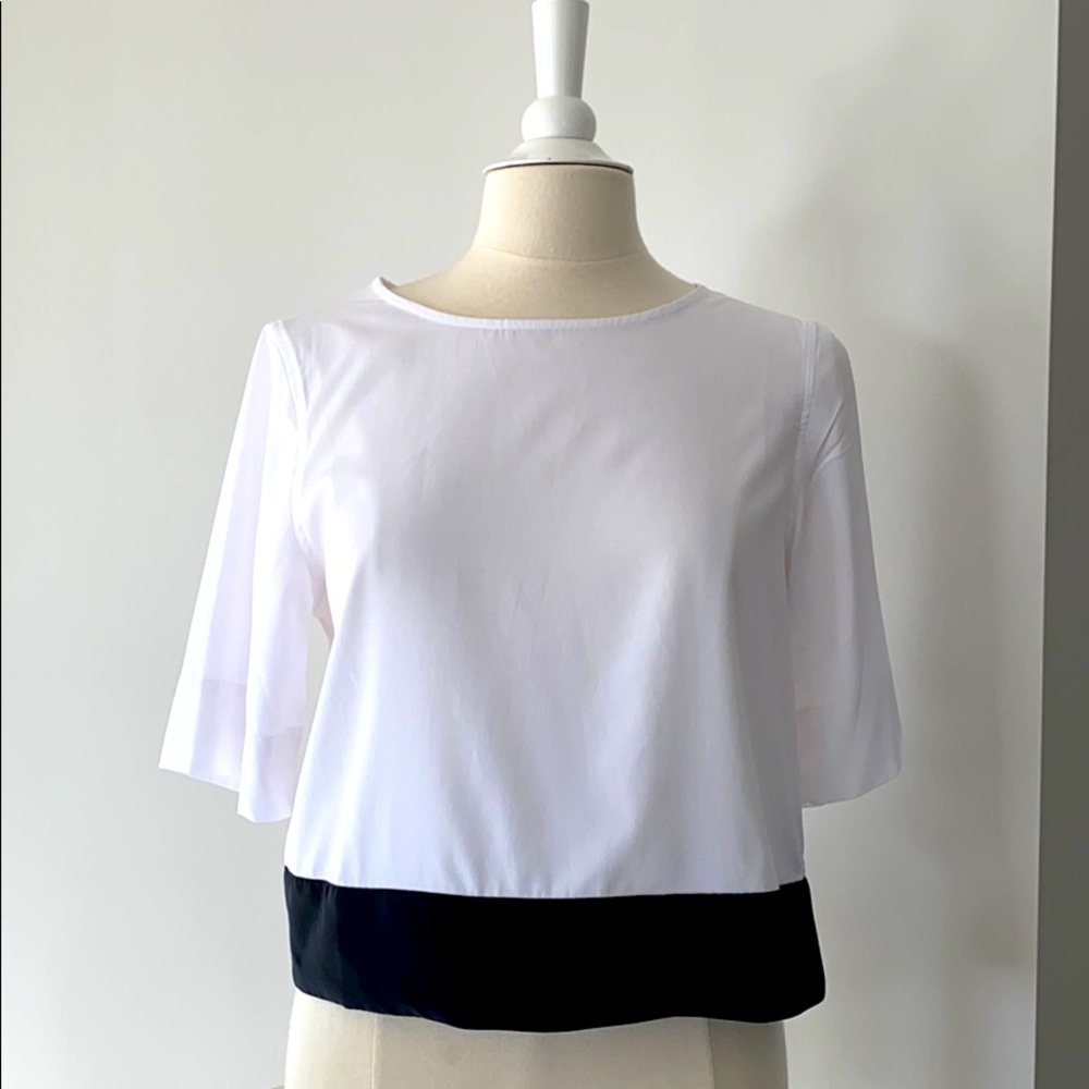 Banana Republic Women’s Crop Color Block Top